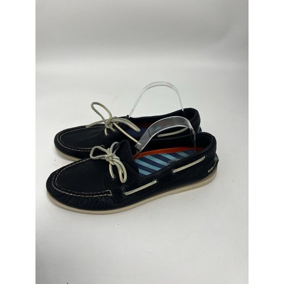 Sperry Top-Sider Leather Boat Shoes Navy Men’s 12 M - Picture 7 of 9